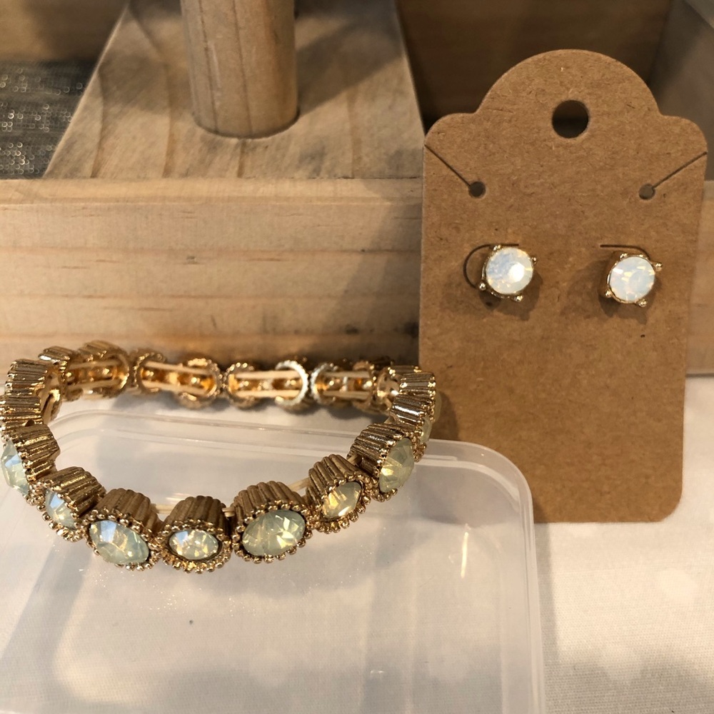 Natasha Bracelet and Earrings